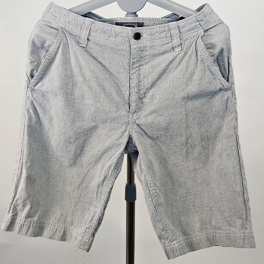 Kenneth Cole Reaction Gray Striped Men's Shorts